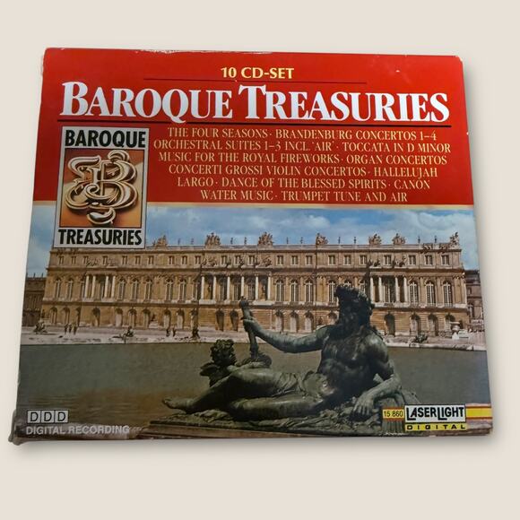 Baroque Treasuries 10 CD Set 1990 Classical Music Laserlight Digital Partly New - Picture 3 of 11